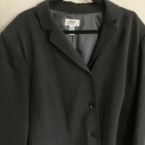 Waist length black blazer